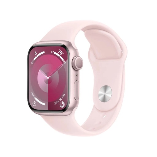 [APP-WAT-S9-MR933] Apple Watch Series 9 | 41mm Pink Aluminum | Pink Sport Band | S/M