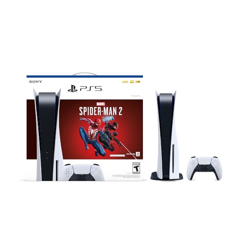 [PS5-BR-SM2] Sony Playstation 5 | Ultra HD Blu-Ray Edition | Marvel Spiderman 2 Bundle