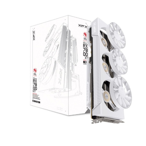 [GPU-XFX-RX7800-XT-MAIR-16GB] XFX Radeon RX7800 XT Magnetic Air | Arctic White | 16GB GDDR6
