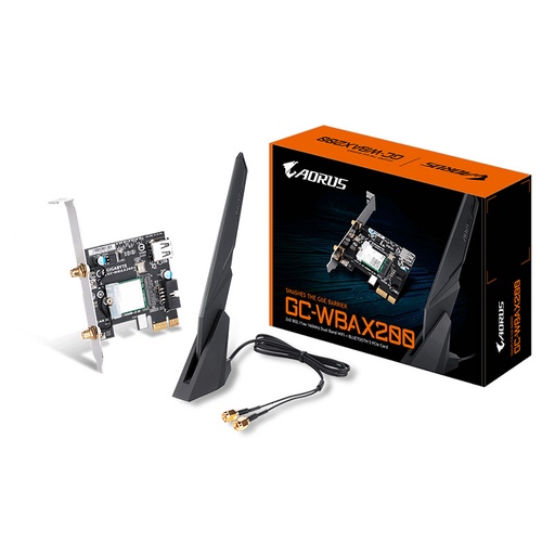 [NW-GB-GC-WBAX200] Gigabyte AORUS GC-WBAX200 - WiFi 6 PCIe Card