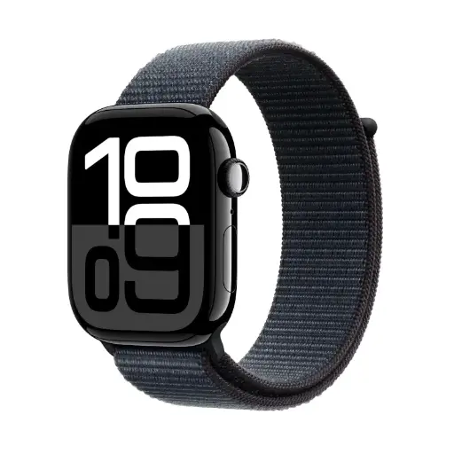 [APP-WAT-S10-MWWG3] Apple Watch Series 10 | 42mm Jet Black Aluminium | Ink Spot Loop