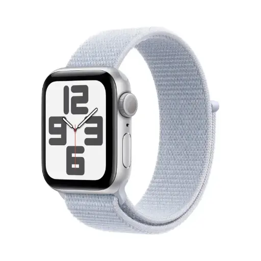 [APP-WAT-SE-MXEE3] Apple Watch Series SE | 40mm Silver Aluminium | Blue Cloud Sport Loop