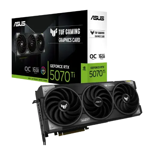 [GPU-ASUS-TUF-RTX5070TI-O16G] ASUS GeForce RTX 5070 Ti TUF OC | 16GB GDDR7