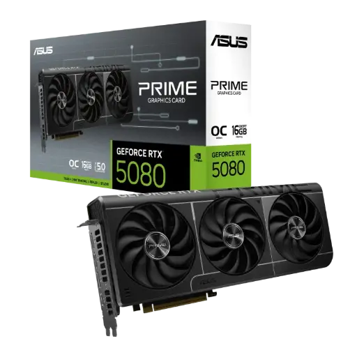 [GPU-ASUS-PRIME-RTX5080-O16G] ASUS GeForce RTX 5080 PRIME OC | 16GB GDDR7