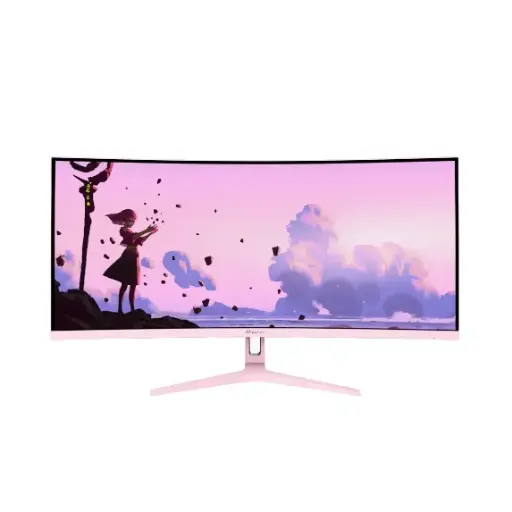 [MON-AZ-NO-34T2K165-PNK] Arozzi Nova 34" VA Curved Gaming Monitor | 165Hz | 3440x1440 | Pink